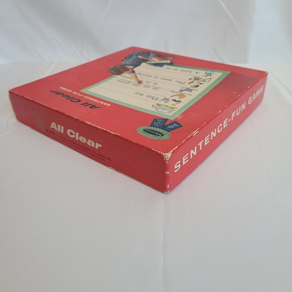 Vtg 1962 Whitman All Clear Sentence Fun Childrens Kids Educational Words Game - Picture 3 of 12